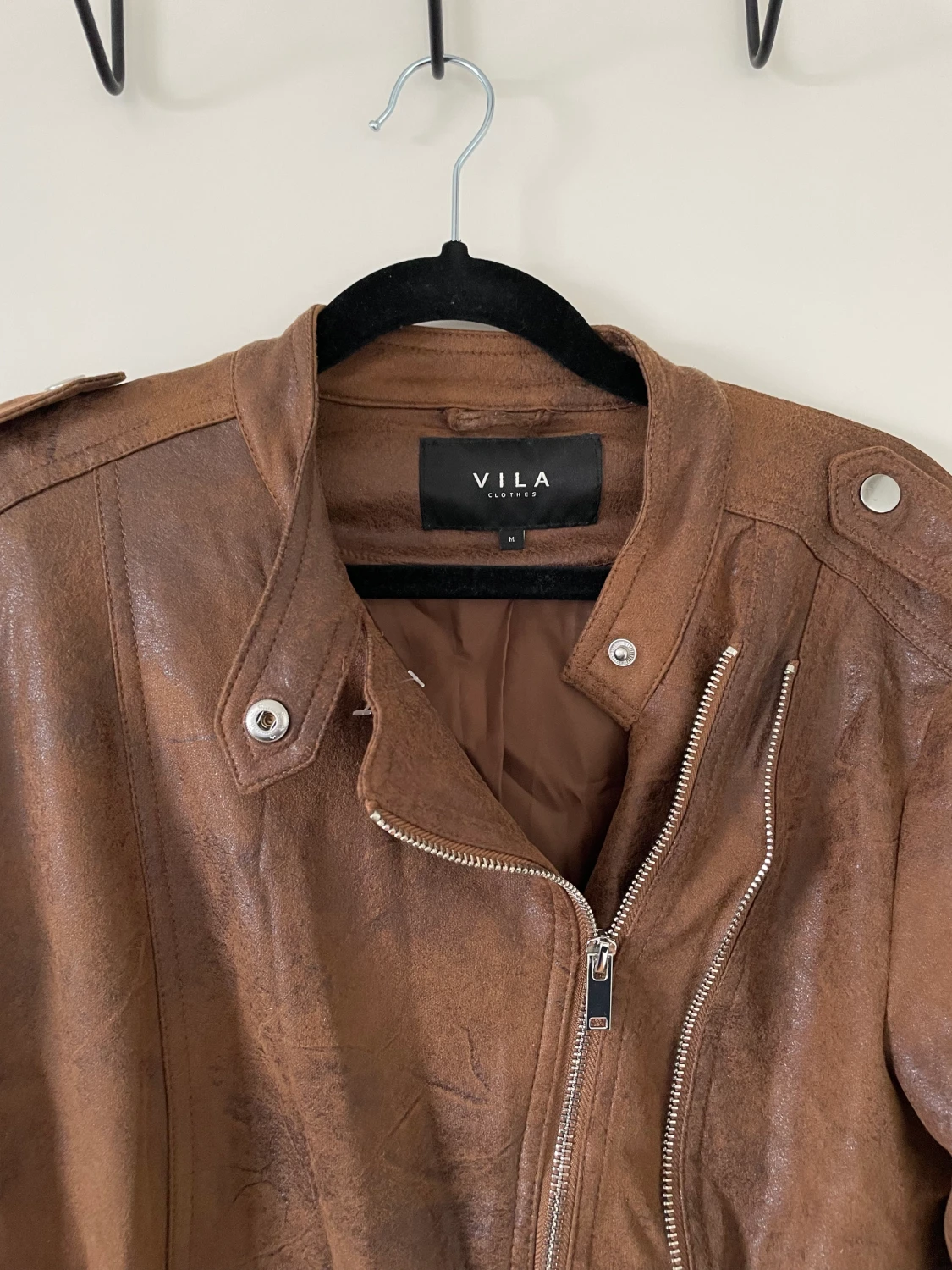 Läderimitationsjacka - 90