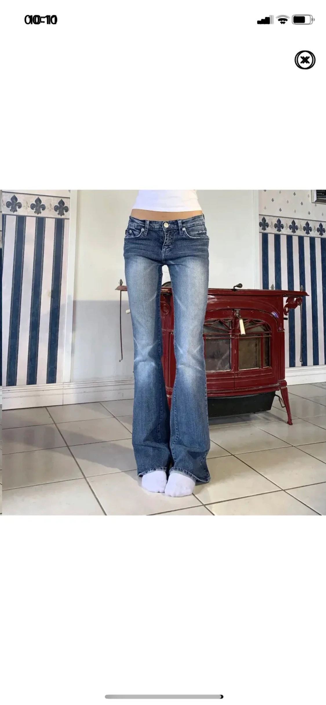 Lågmidjade jeans - 90