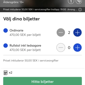 MORAD BILJETTER - Två stycken Morad biljetter, Stockholm 5/11. Priset kan diskuteras!!!