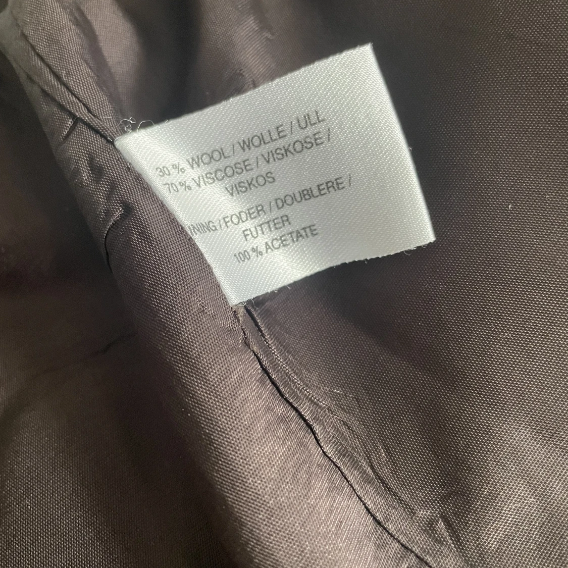 Kjol ullblandning fodrat  - 91