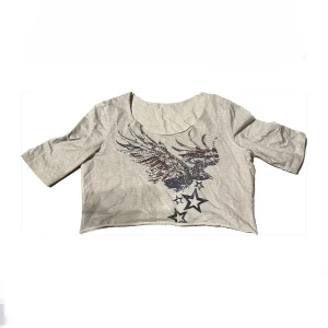 Crop top - Söt magtröja med stjärnor på⭐️🫶🏻köpt på stadsmissionen!!