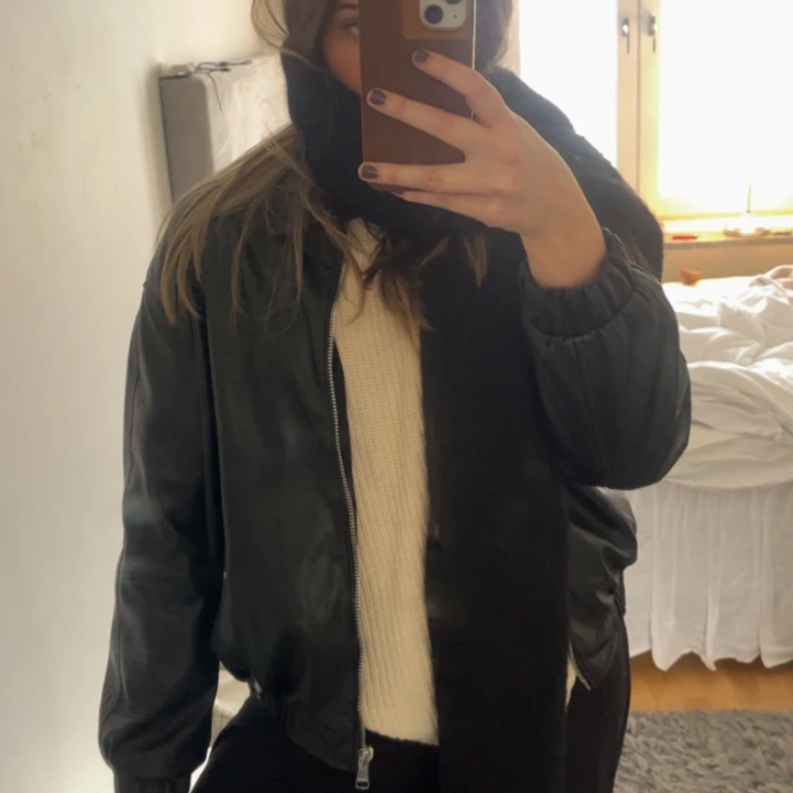 Läderjacka pull and bear - 91