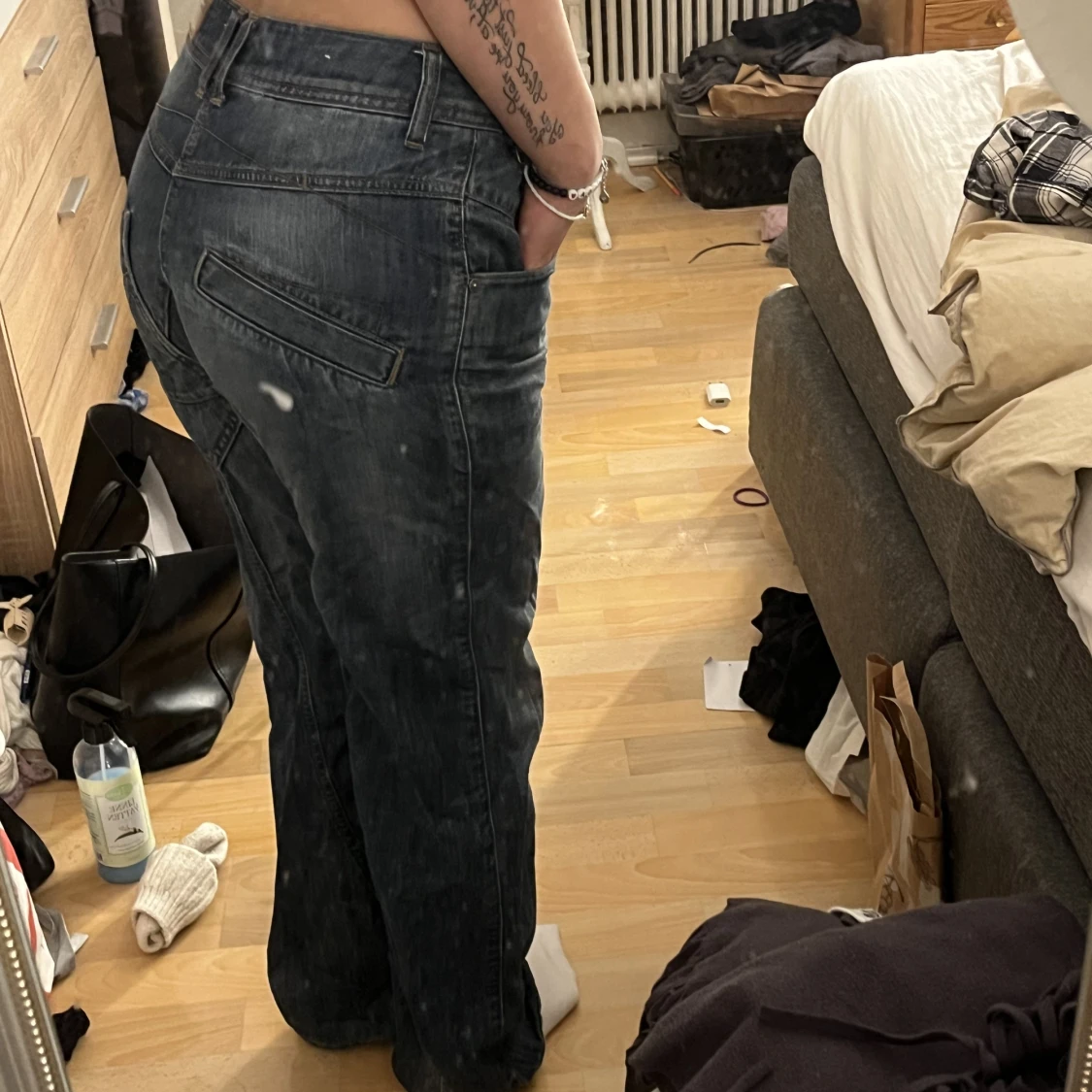 Lågmidjade jeans - 90