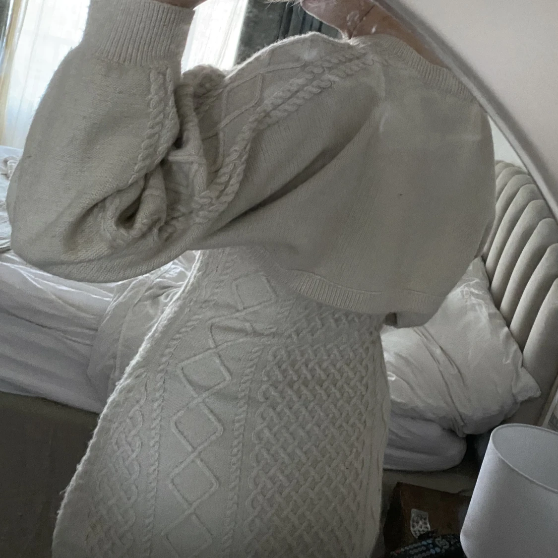 Stickad klänning med bolero  - 90