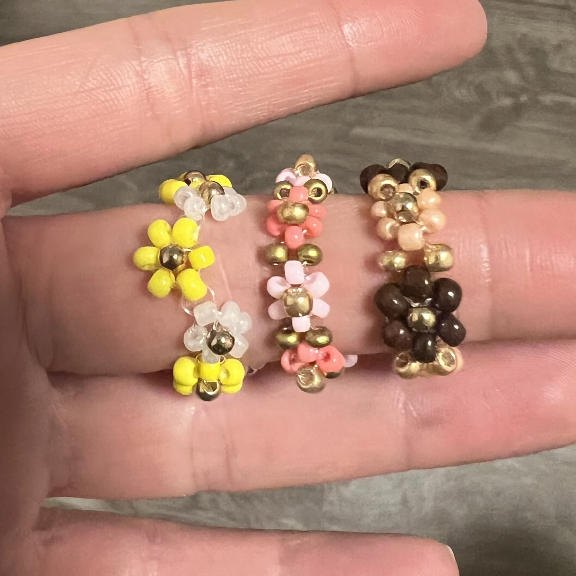 Blomarmband och ringar - 90