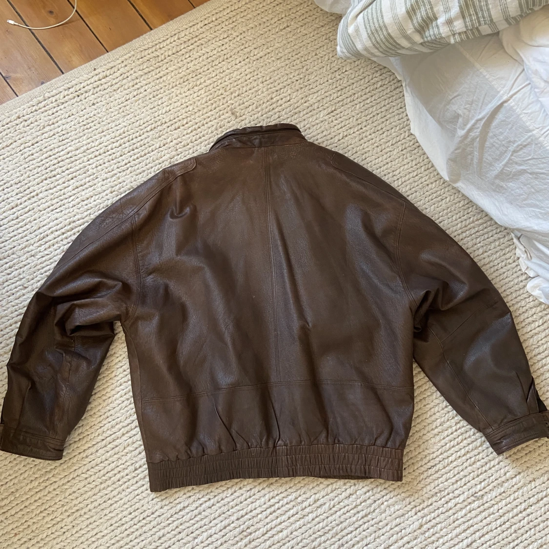 Brun skinnjacka - 91