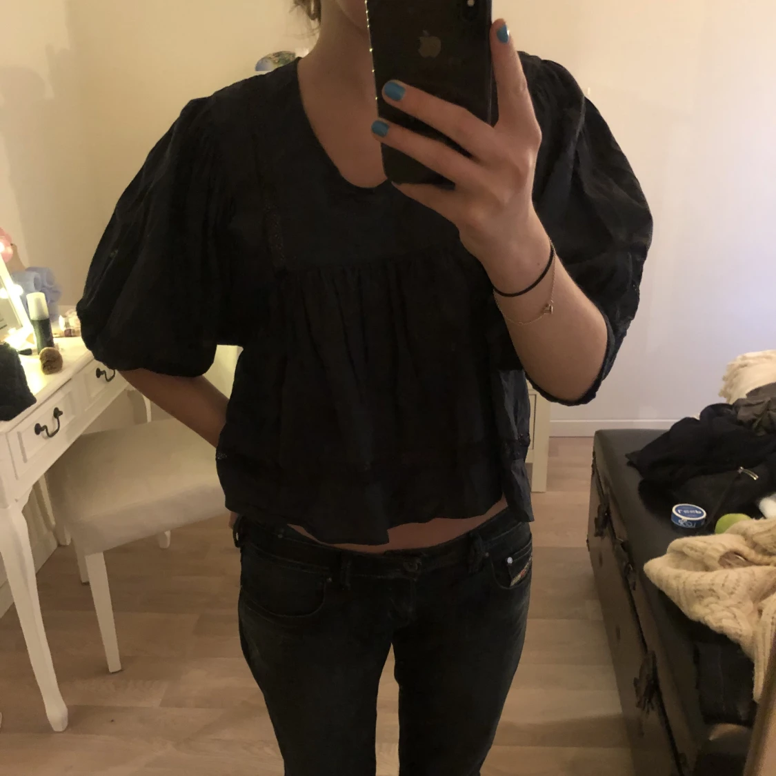 Blå sommarblus  - 90