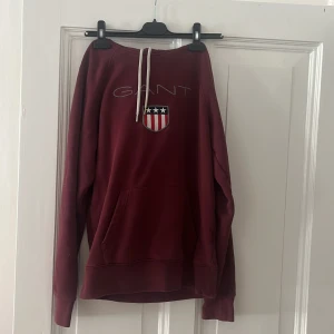 Röd GANT hoodie - Hoodie från GANT i storlek s. En del använd, men ser fin ut.