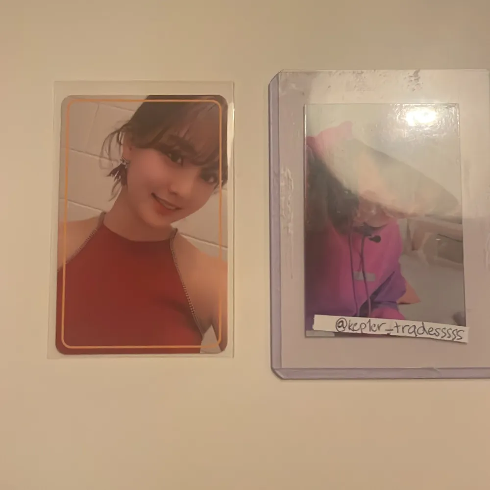 Säljer mitt jihyo photocard från albumet fancy you. För proofs kolla min instagram @kep1er_tradesssss. Övrigt.