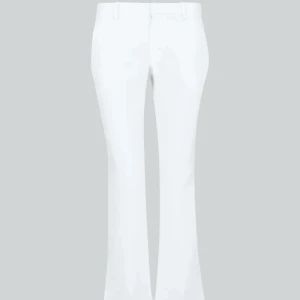 lågmidjade vita kostymbyxor  - endast använda 2 gånger! (har sytt in dom vid midjan och jag är 161 lång)  skriv för mer frågor  TRYCK INTE PÅ KÖP NU!!!!