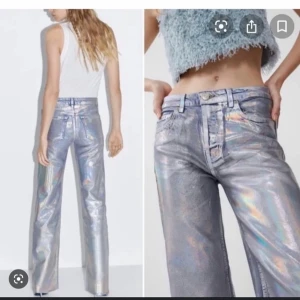 Silver byxor  - Silver byxor från zara! Sååå cola💓 strl 34 