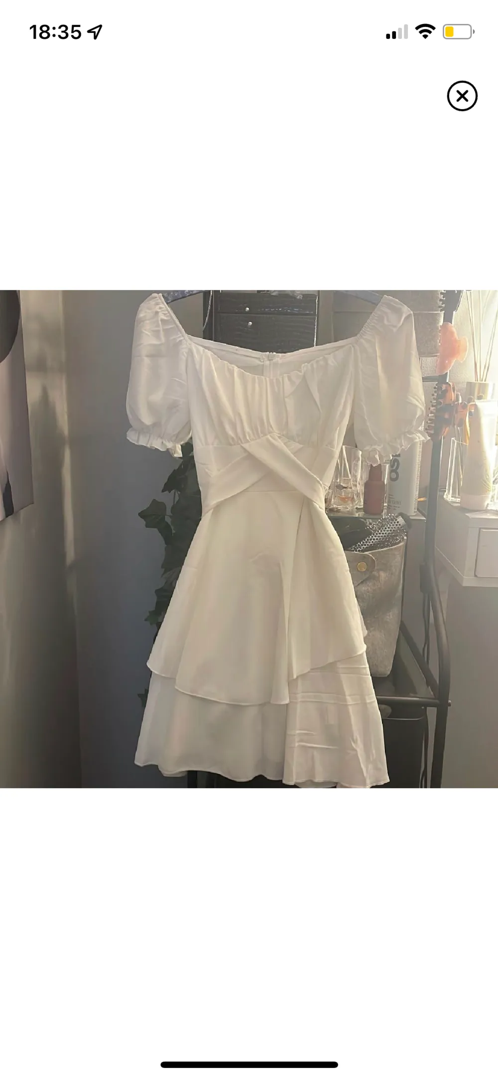Hej!! Lägger ut denna klänning igen pga någon tryckte på ”köp nu” så tryck snälla inte där före du hört av dig!❤️ skriv om du har funderingar kring klänningen, pris kan diskuteras. Klänningar.