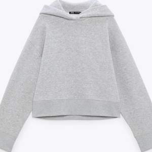 Säljer min gråa hoodie från Zara. Tröjan har slits på båda sidorna och är knappt använd. 🫶🏼