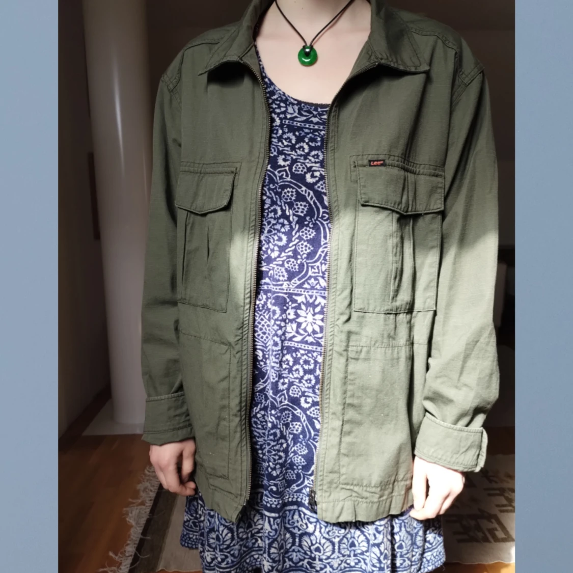 Lee grön vårjacka storlek M