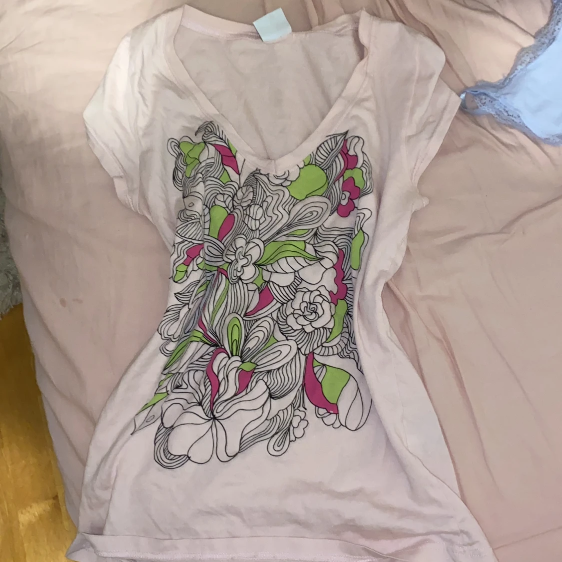 Linne/top med tryck💗 - 90
