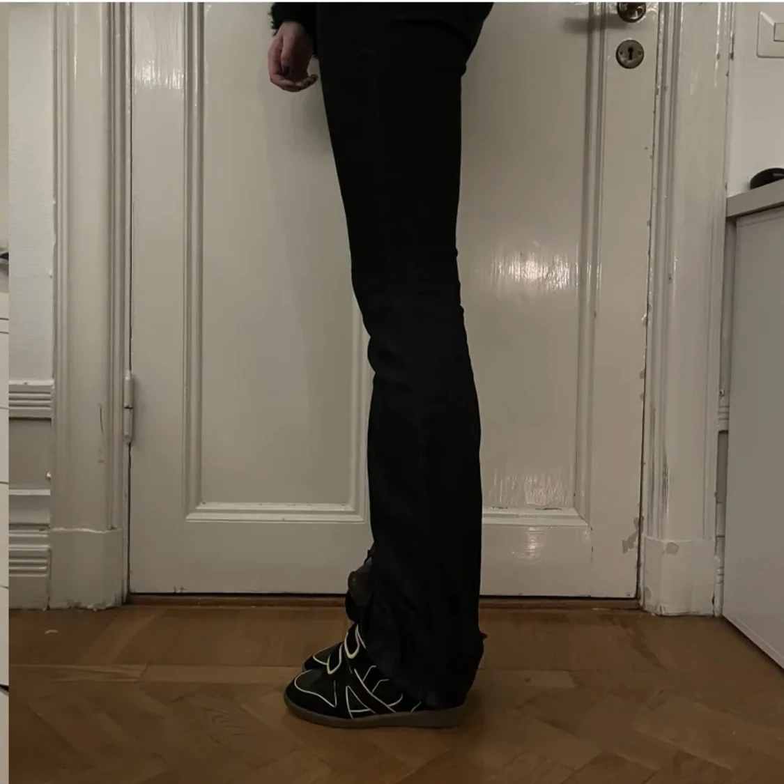 Mörka bootcut jeans  - 91