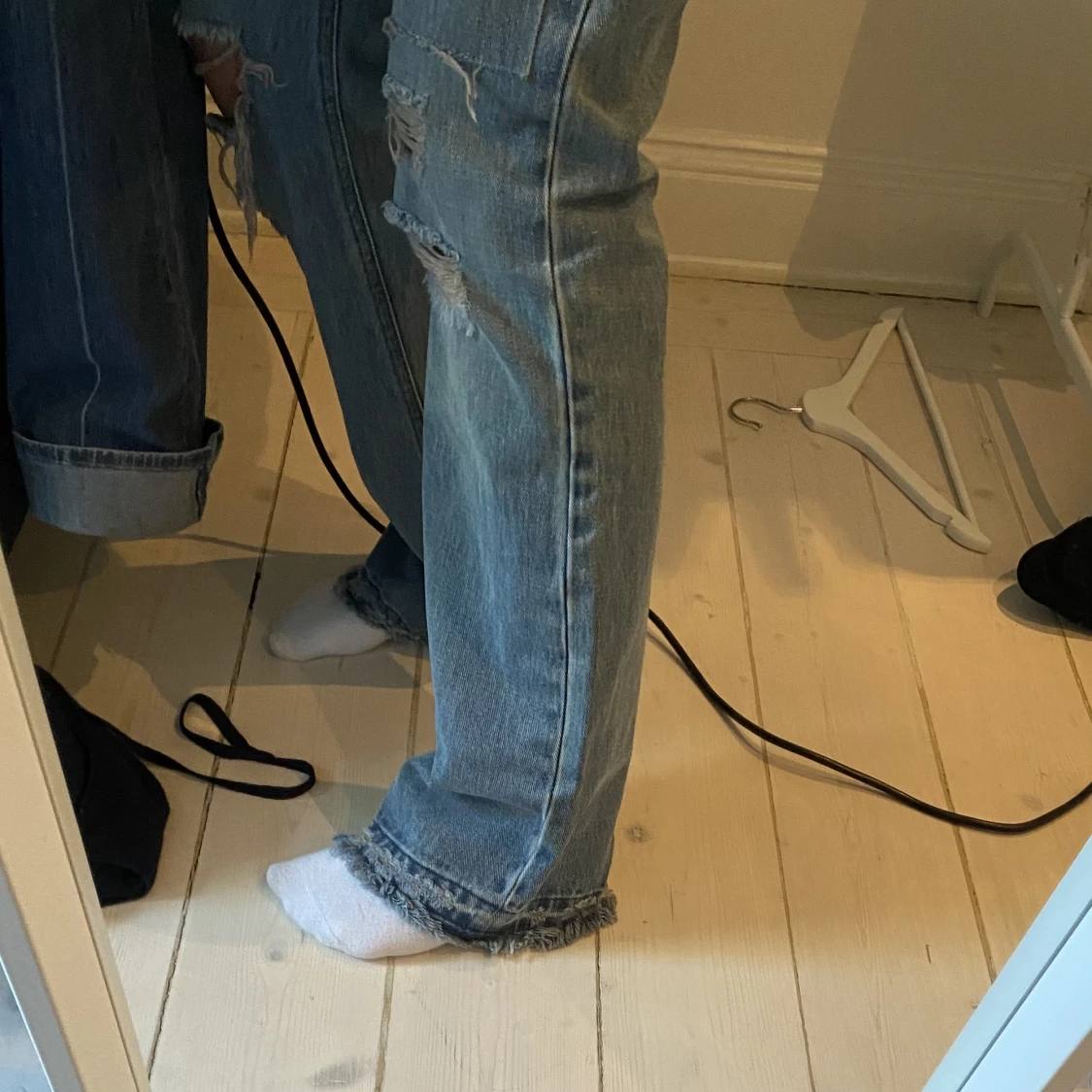 Lågmidjade bootcut jeans - 90