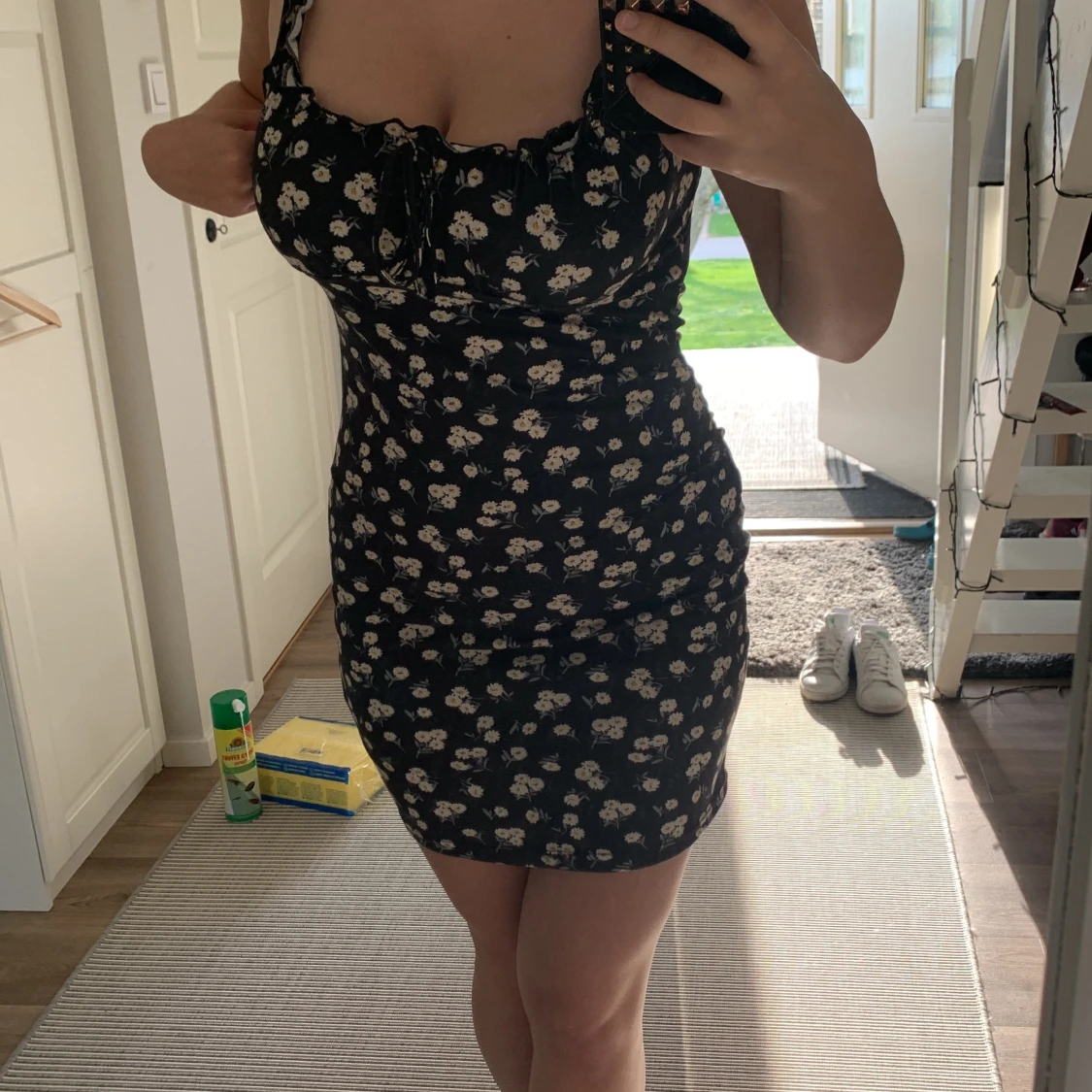 Blommig klänning  - 90