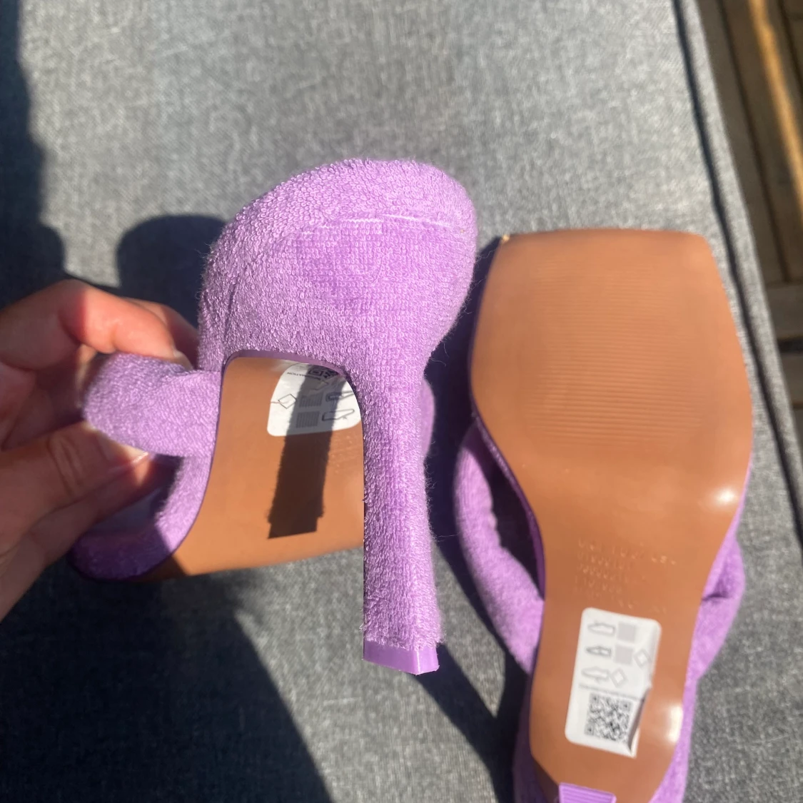 Bekväma klackskor i frotté  - 91