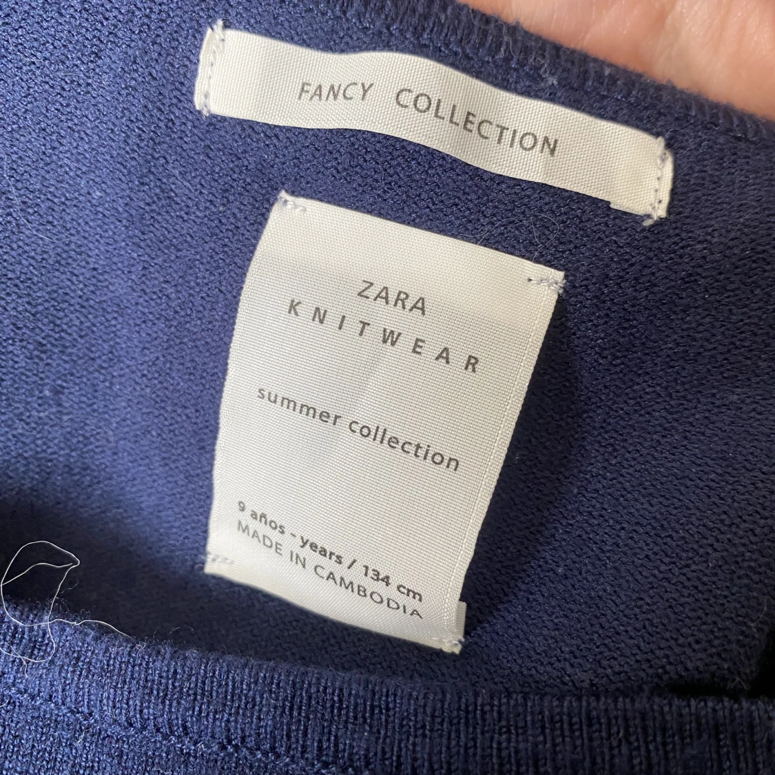 Marinblå klänning - 90