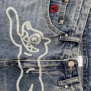 BBC jeans med tryck - Billionaire boys club jeans med running dog 