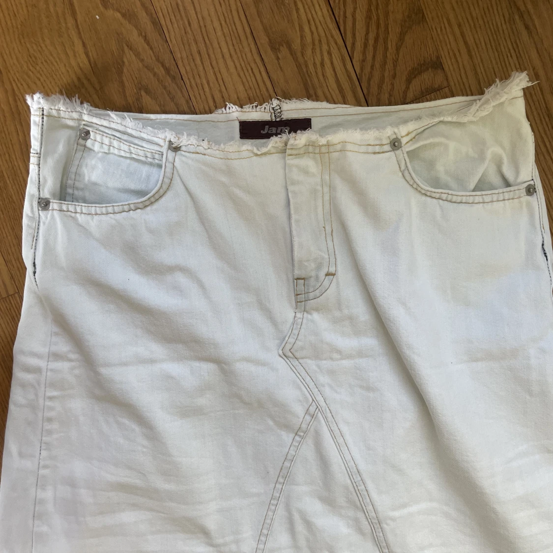 Ljus jeans kjol - 91