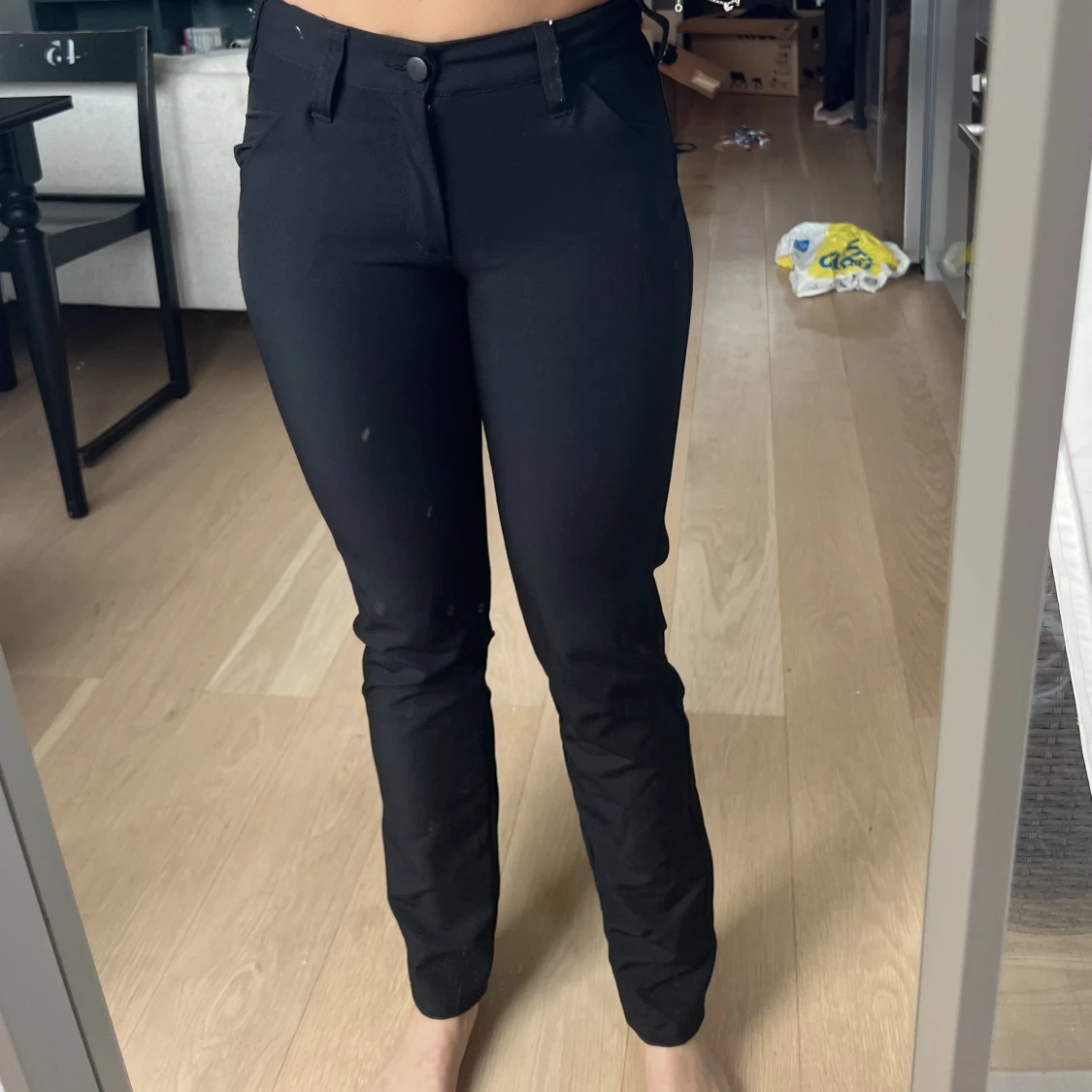 Kostymbyxor svarta resår 25 midja - 90