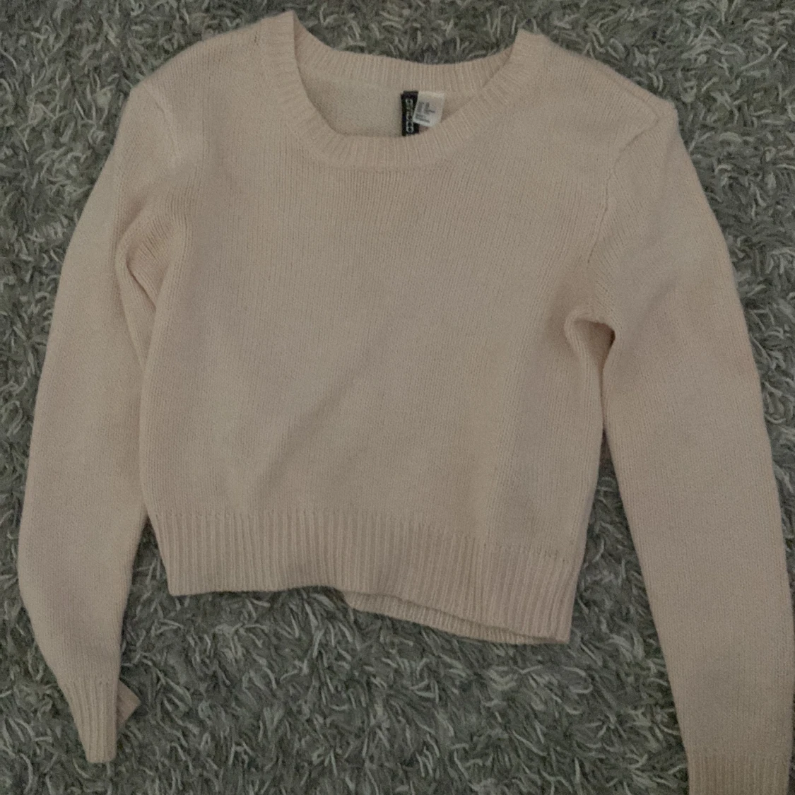 Rosa stickad tröja - 90