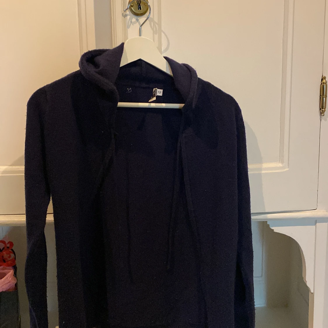 Mörkblå Kashmir zipup - 90