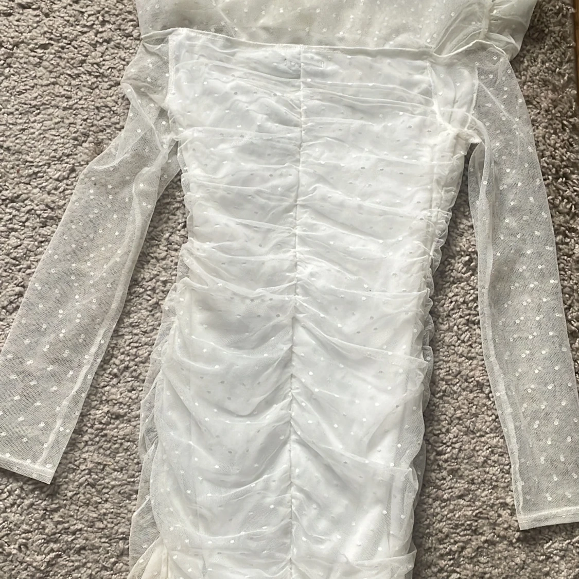 Vit fin klänning - 90