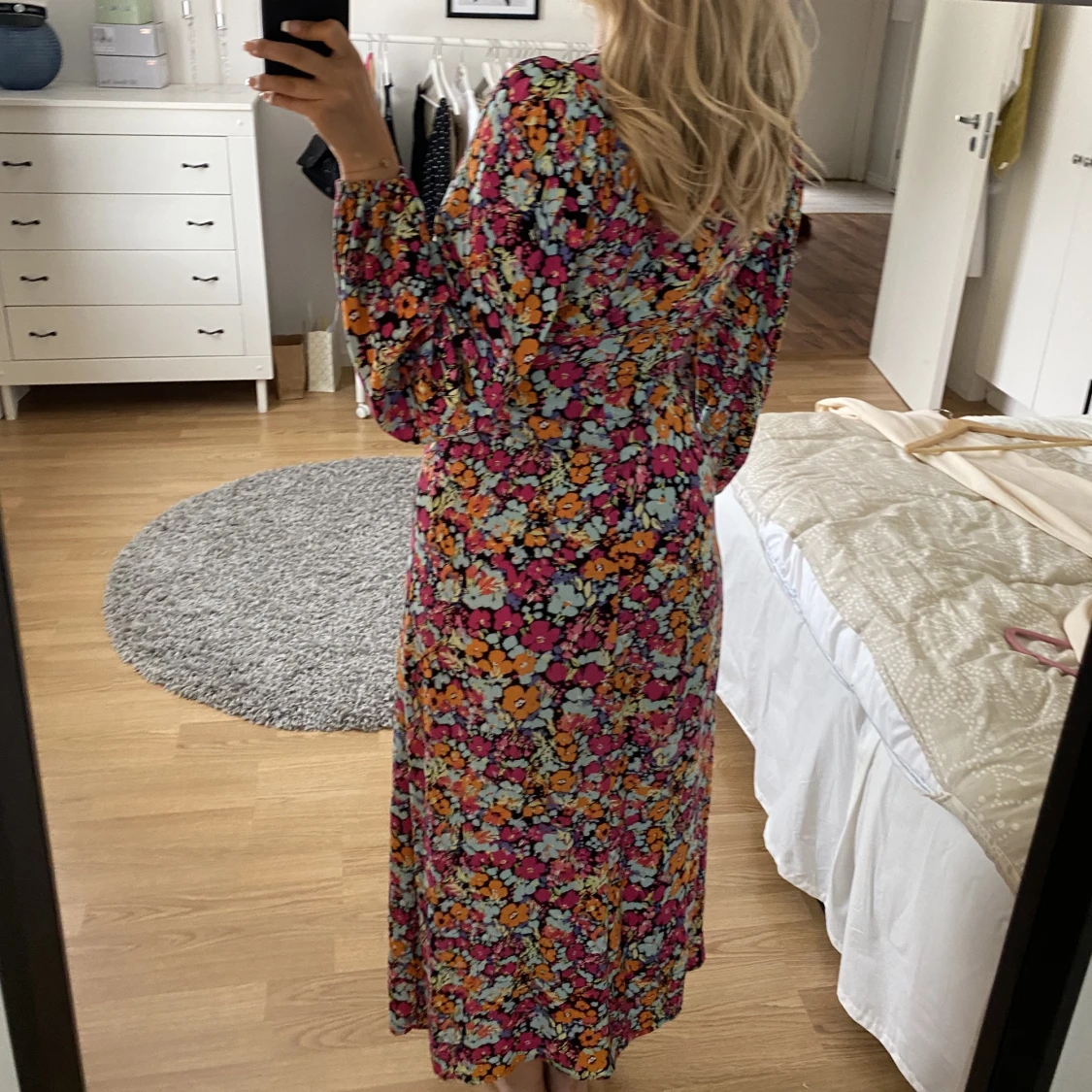 Blommig långklänning  - 90