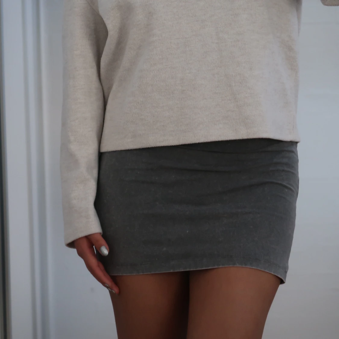 Rymdgrå vardagas klänning  - 91