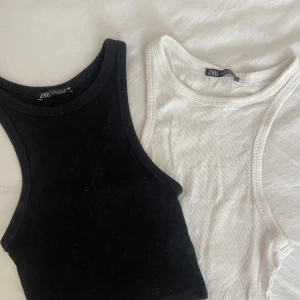 2x linnen  - Två stycken ribbade och lite kroppade ifrån Zara, i fint skick 