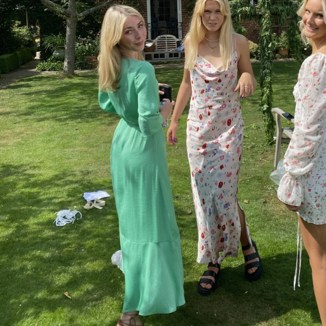 Samsoe samsoe satinklänning grön - 91