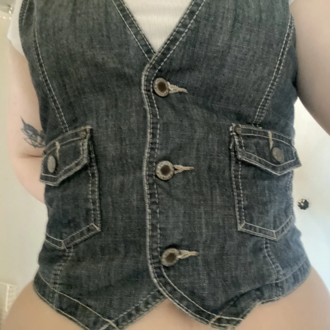 Asball jeansväst  - 90