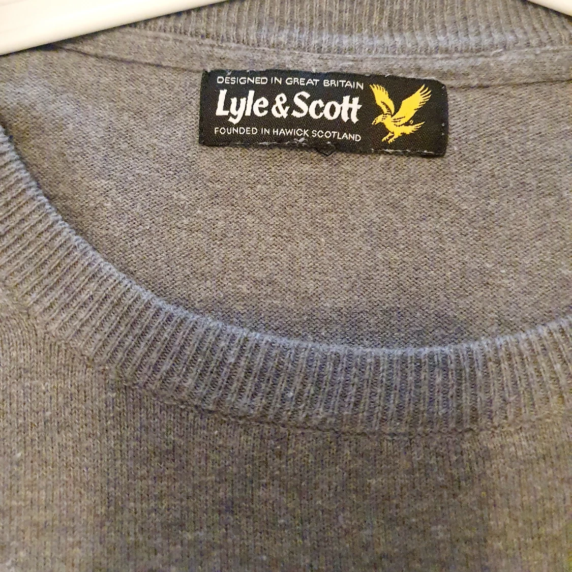 Lyle& scott fin tröja ljusgrå  - 90
