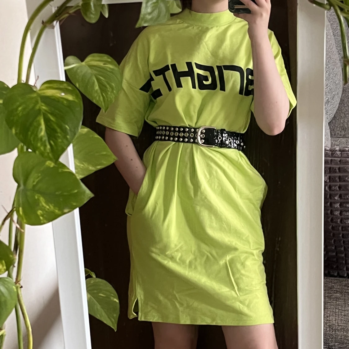 Grön sweaterklänning 