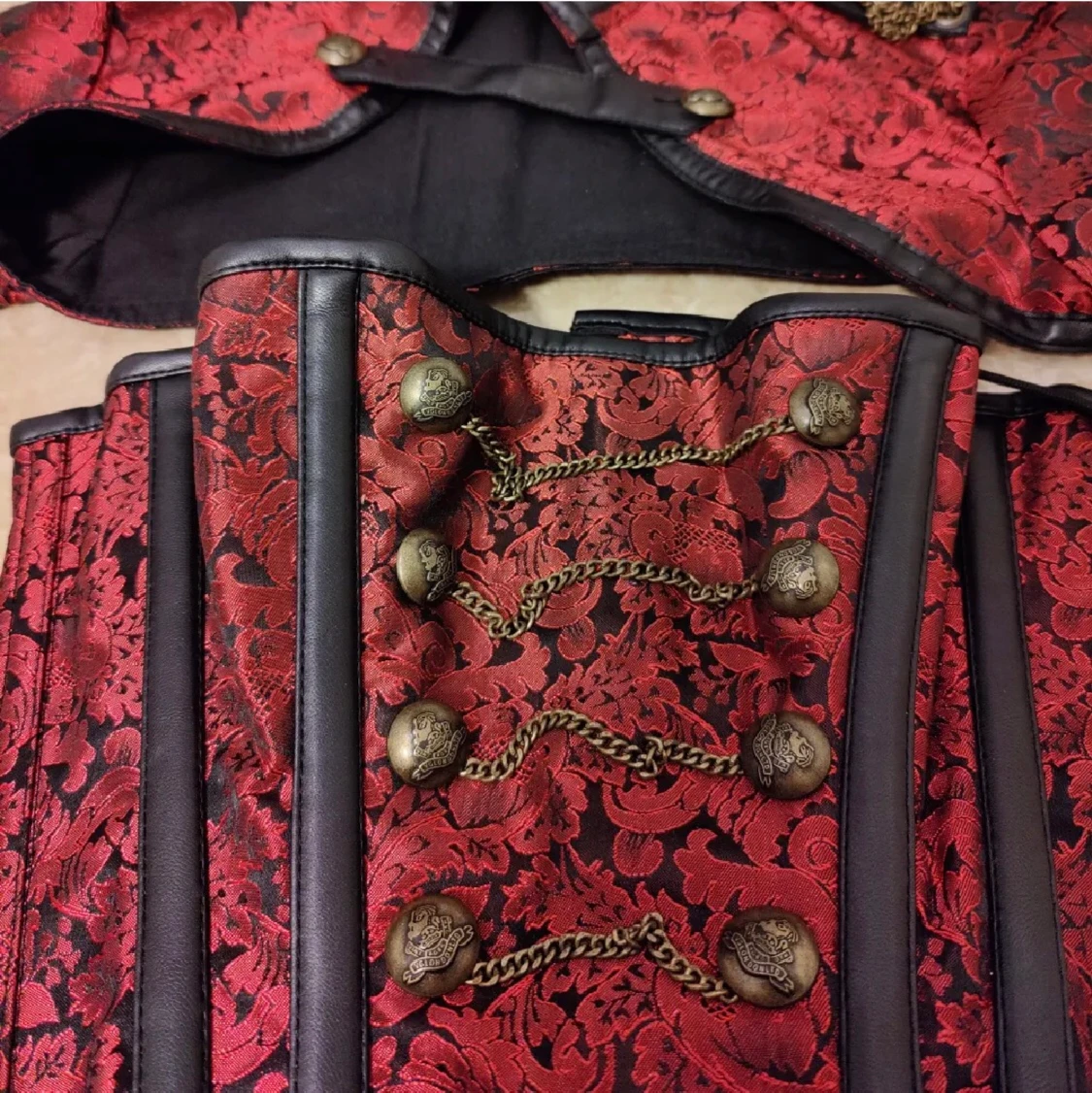 Steampunk korsett plus bolero.  - 90