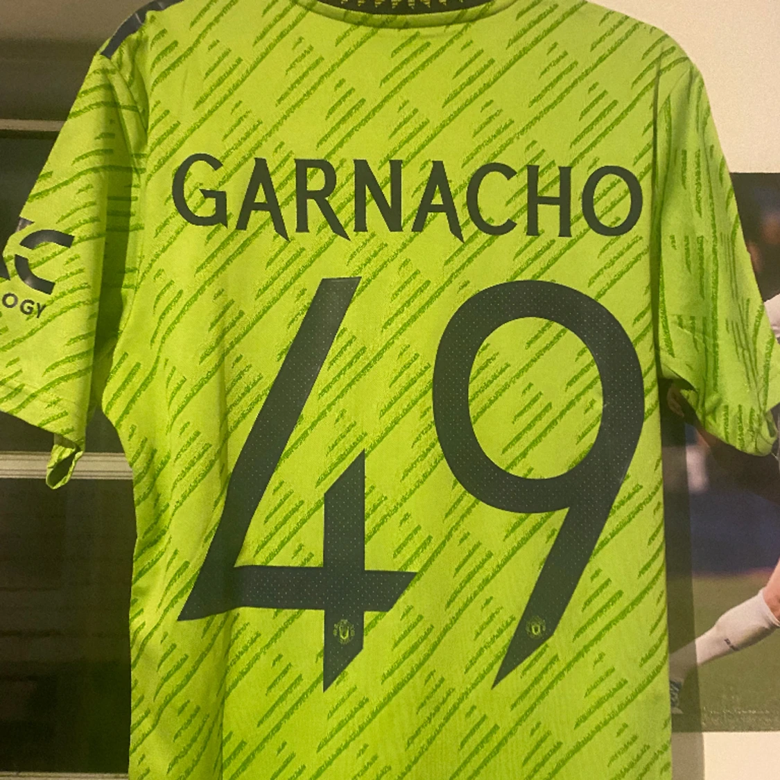 Manchester United fotbollströja Europa League tredje ställ 2022-2023 med spelaren Garnacho