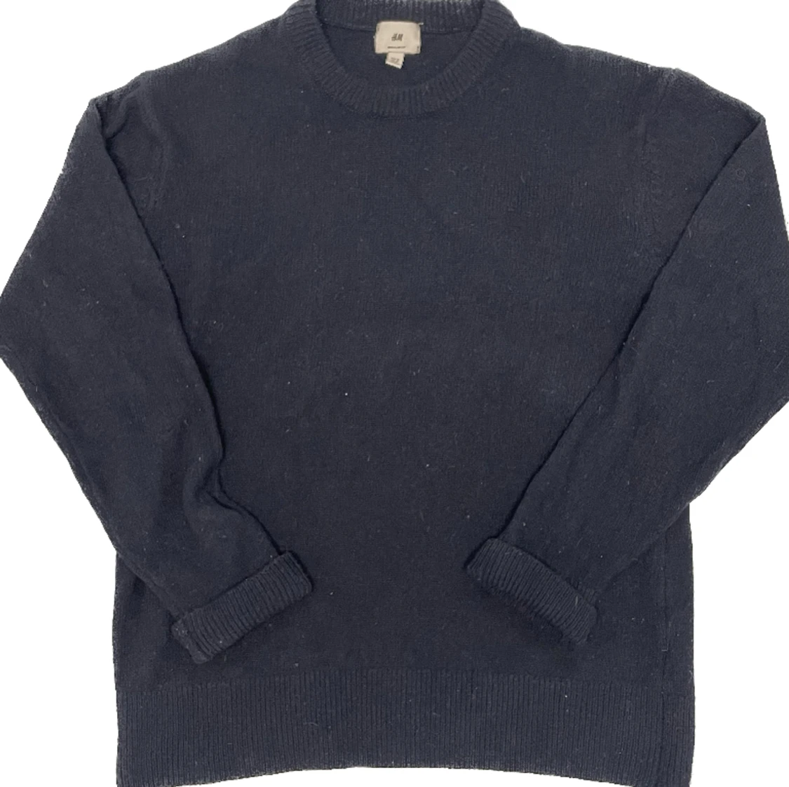 Blå stickad tröja 