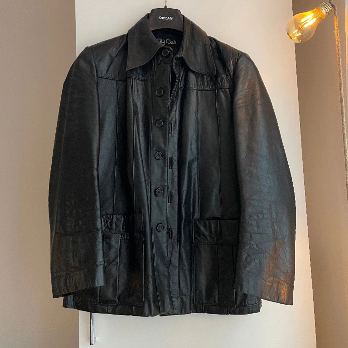 Vintage skinnjacka - 90