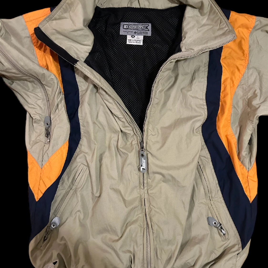 Vintage Jacket Series Convert by Colombia Sportswear waterproof Windbreaker Double Zip - 90