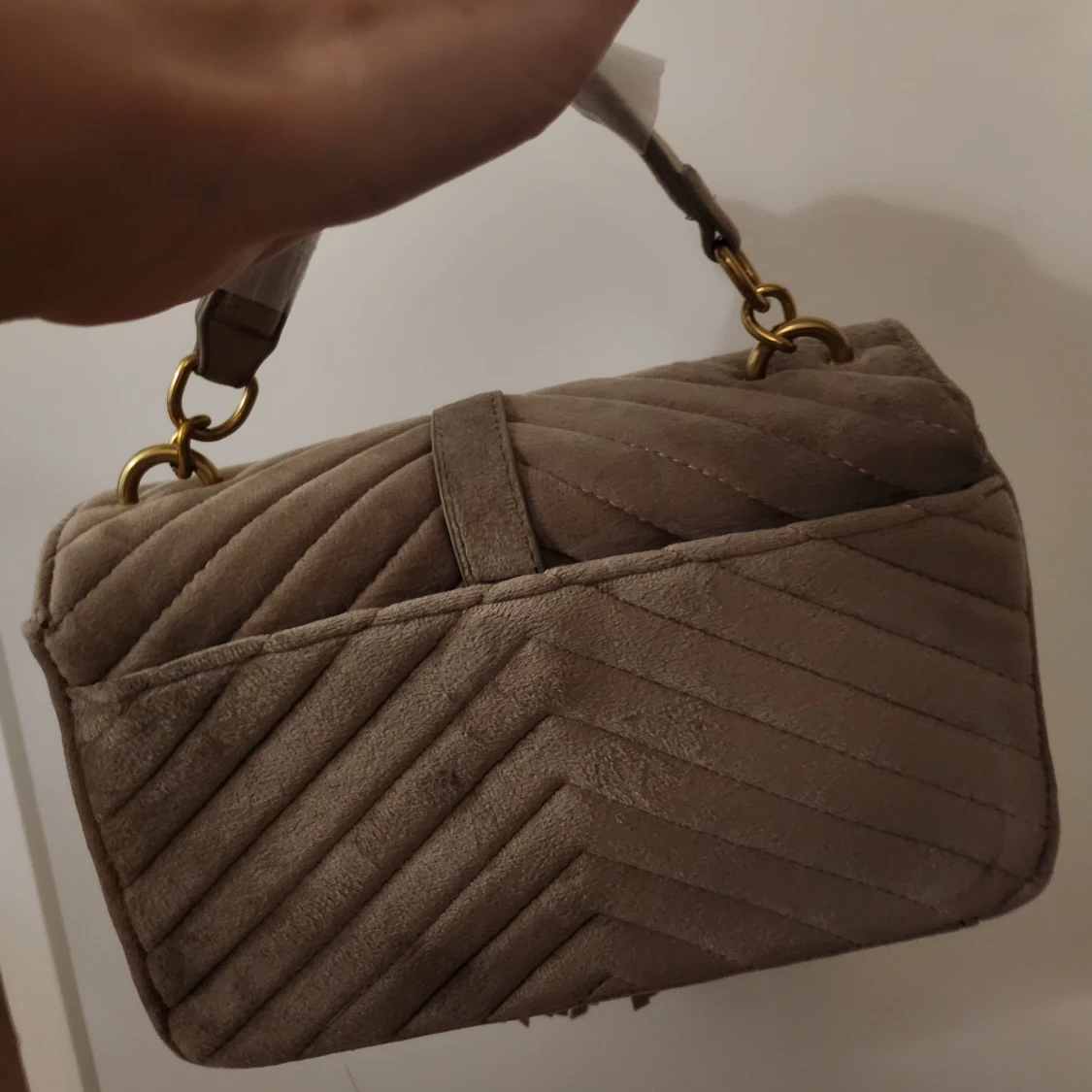 Ysl beige i sammet - 90