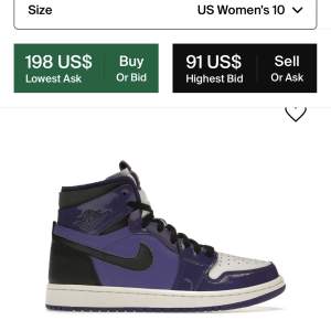 Jordan 1 high zoom air CMFT (purple patent). Köpt för 1 år sen då Nike släppte skorna. Storlek 44. Nypris: 2000kr (198 dollar). Mitt pris: 800kr :)