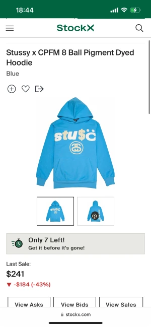 Stussy x cpfm hoodie - Populär hoodie i sjuk CW. Bra condition. 2k+ på stockx