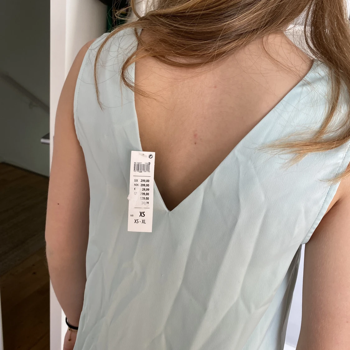 Ljus turkos klänning  - 91