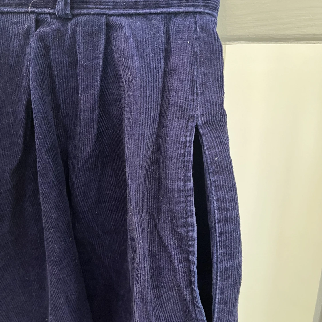 Blå manchesterkjol - 91