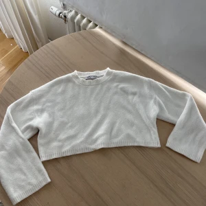 Topp från Zara  - Vit långärmad topp från zara  Pyttelite noppror