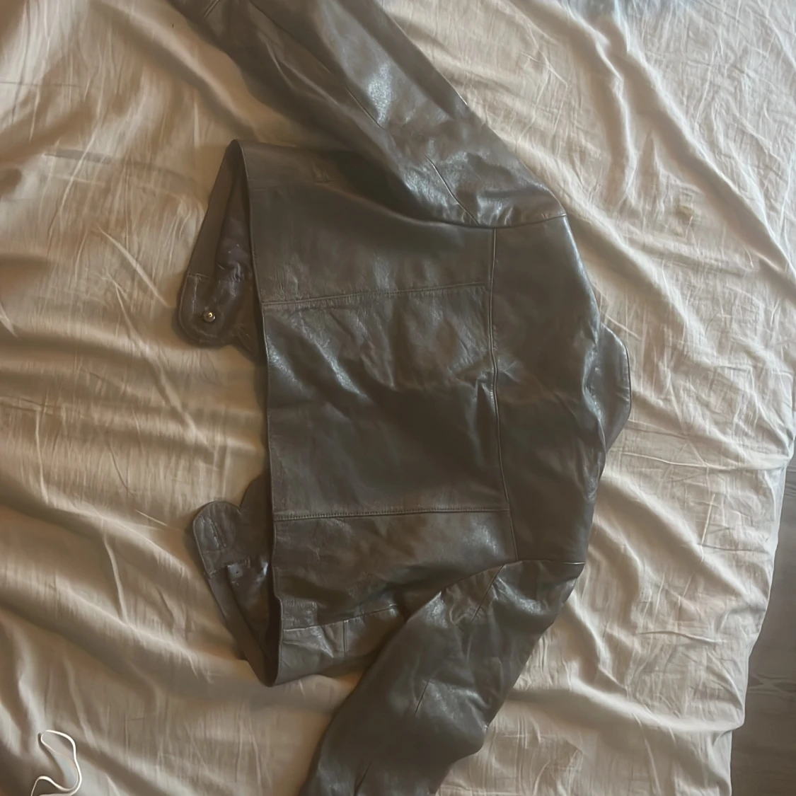 brun skinnjacka  - 90