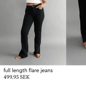 Svarta bootcut jeans från gina, inga defekter. Storleken är 32 men skulle säga att den passar 34 också🫶